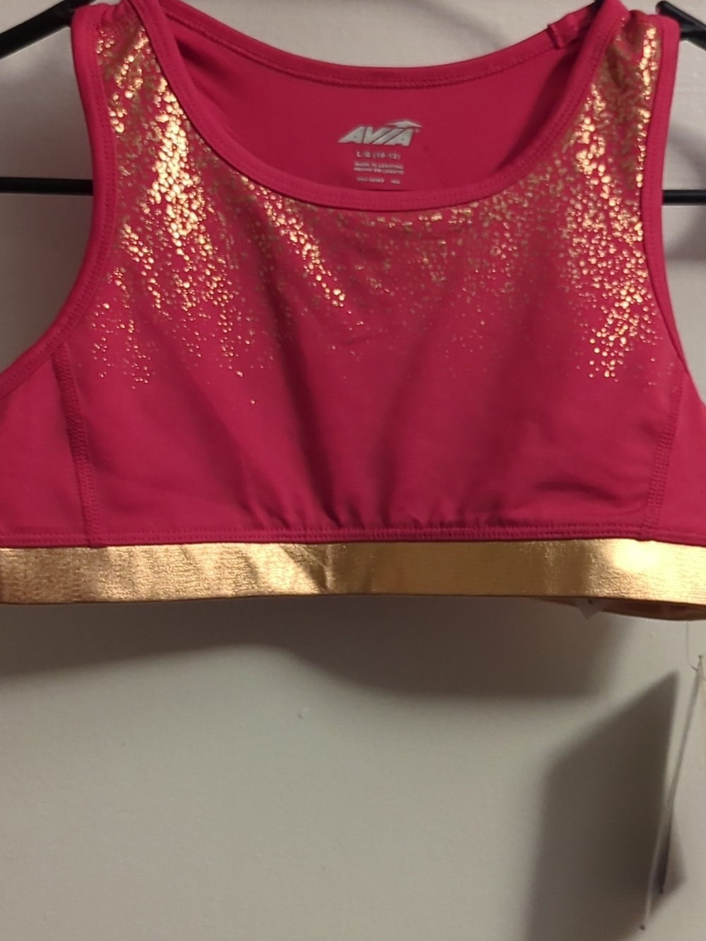 Avia Purple Girls' Athletic Tank Top with Silver Logo